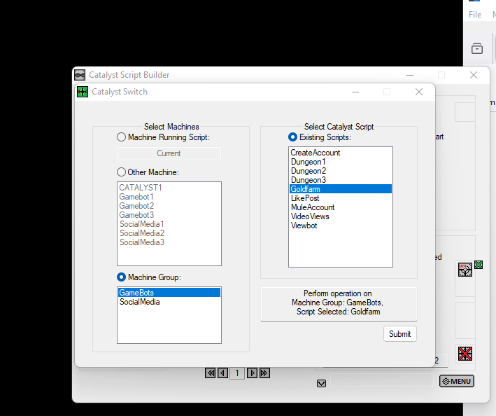 Catalyst Script Builder